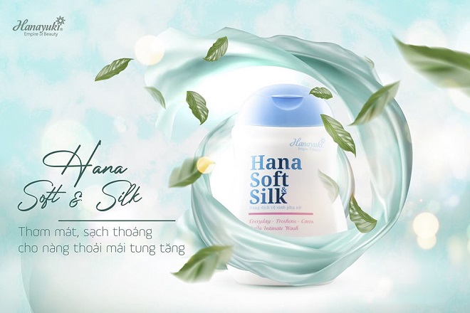 dung dịch vệ sinh phụ nữ Hana Soft & Silk